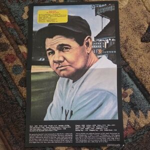 Babe Ruth Portrait Poster - Vintage Baseball Art